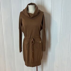 LUISA SPAGNOLI Fine Knit Virgin Wool Tunic Dress – Size L (estimated)